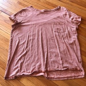 Orange and white striped tee!